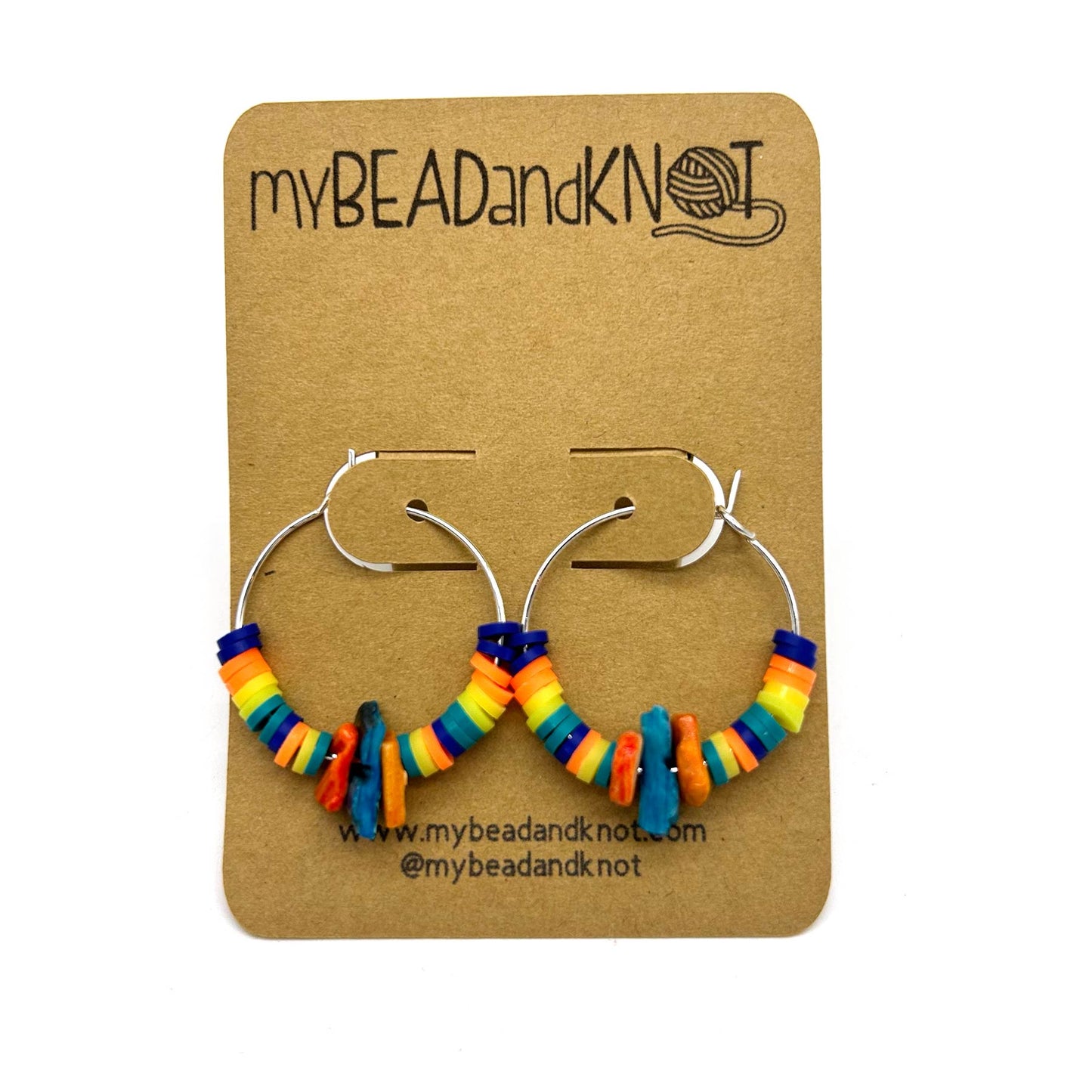 BEADED HOOP EARRINGS