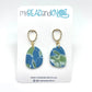 Clay Earrings Ocean Gem