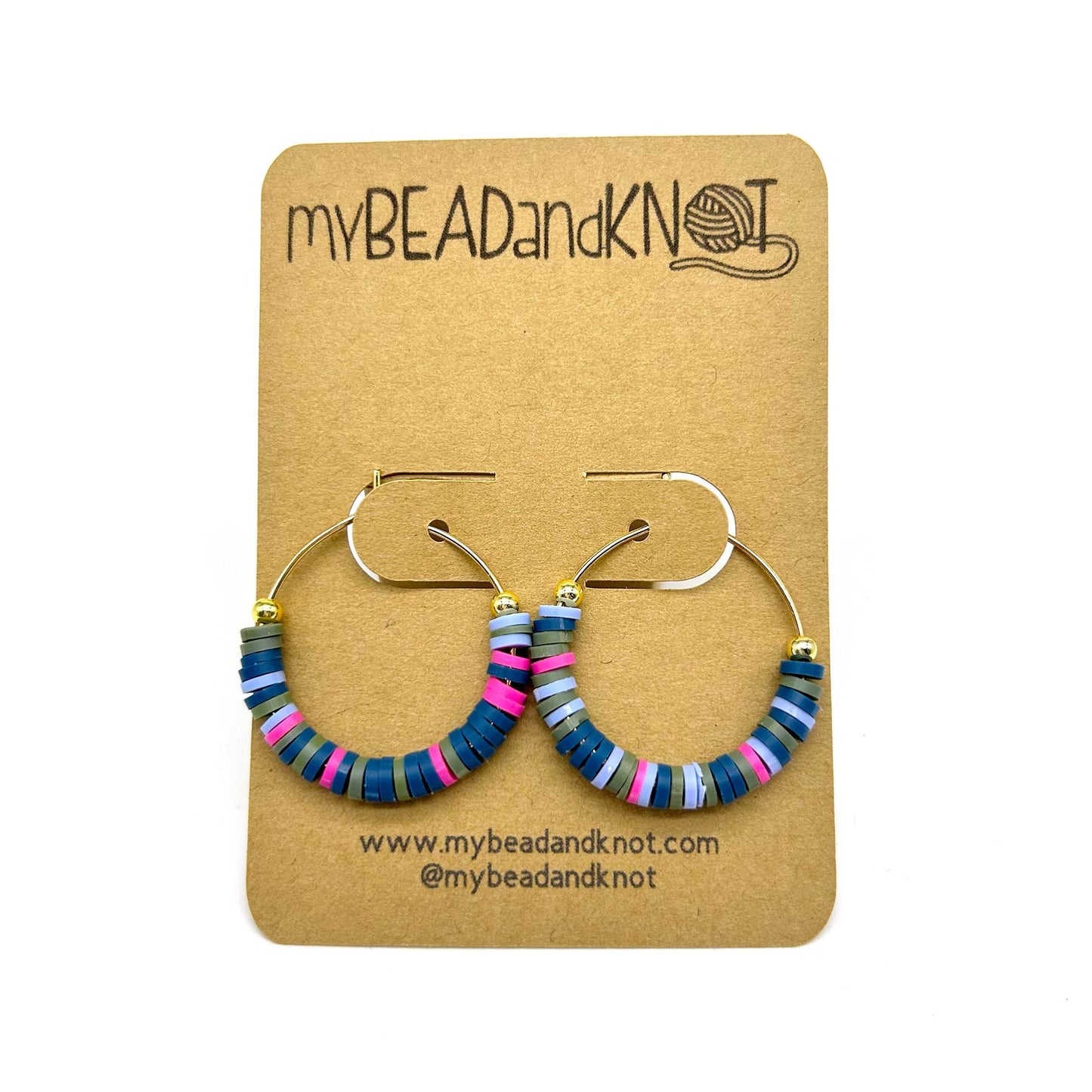 BEADED HOOP EARRINGS