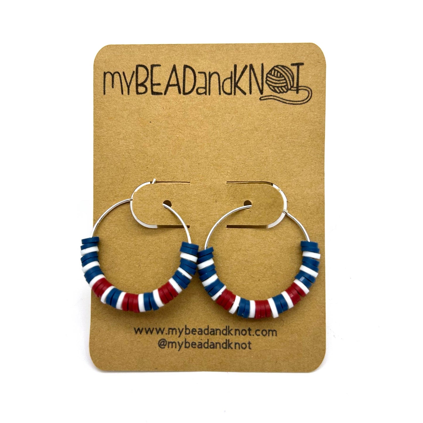 BEADED HOOP EARRINGS