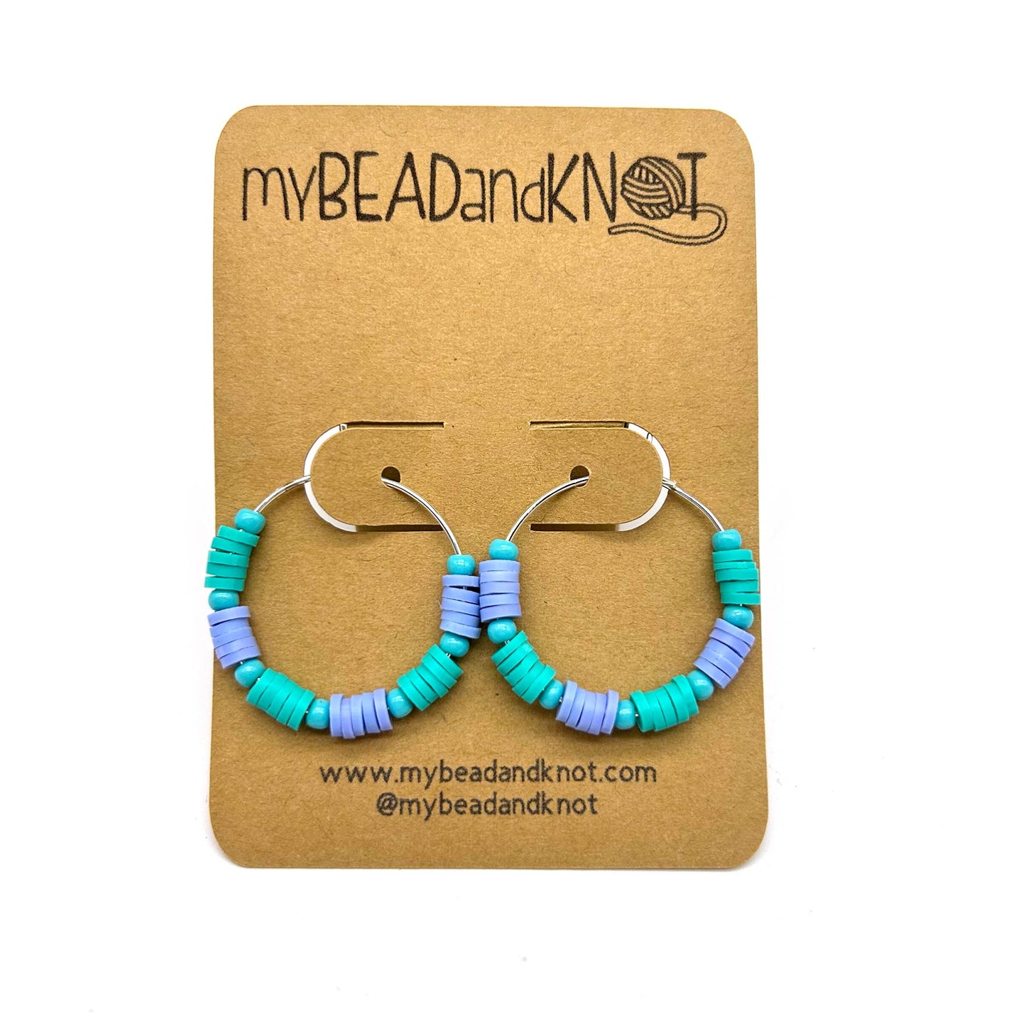 BEADED HOOP EARRINGS