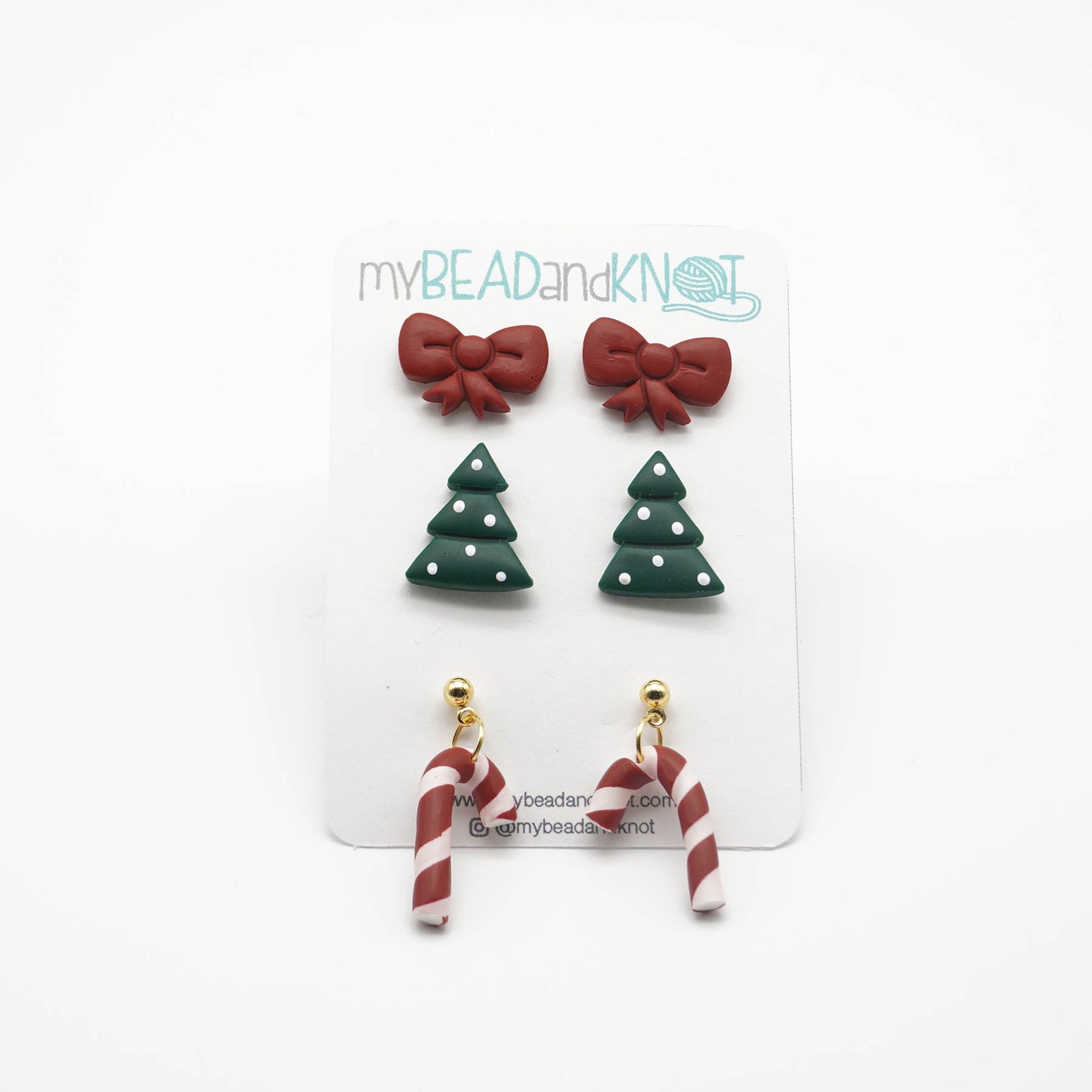 Clay Earrings Christmas Collection (stud packs)