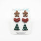 Clay Earrings Christmas Collection (stud packs)