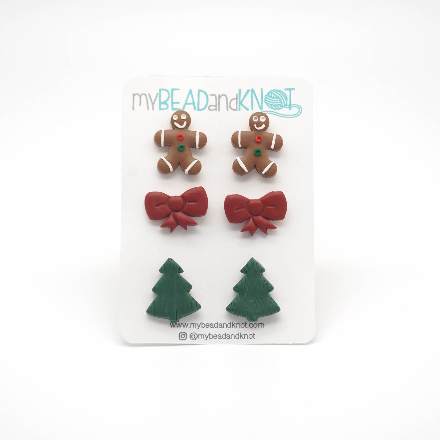 Clay Earrings Christmas Collection (stud packs)