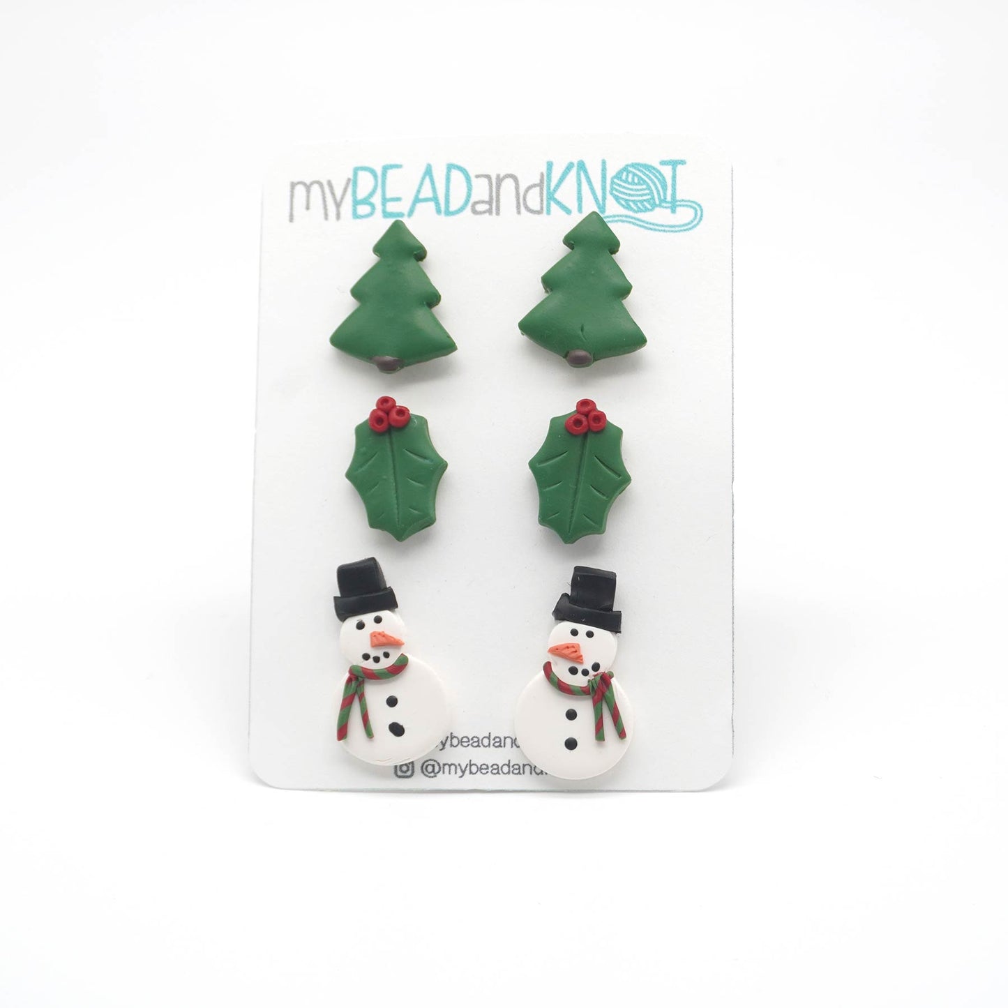 Clay Earrings Christmas Collection (stud packs)