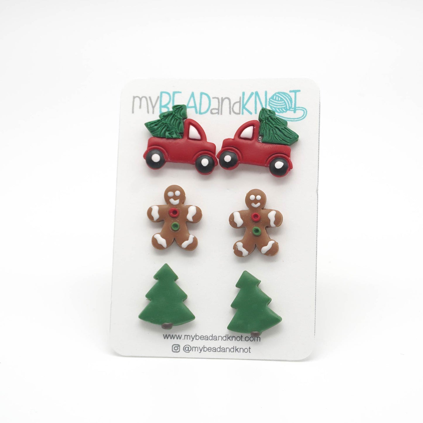 Clay Earrings Christmas Collection (stud packs)